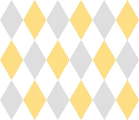 Tapeten Abstraktes geometrisches nahtloses Muster mit Rauten. Endloser Hintergrund geometrischer Formen. Vektor-Illustration. © _aine_