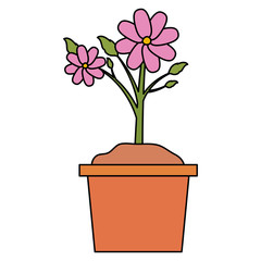 tools decoration gardening flat design