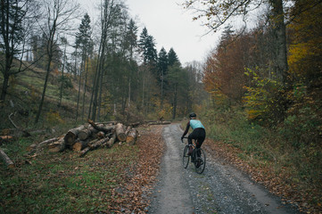 Exploring gravel roads near Hruba Voda, Domasov and surrounding military area