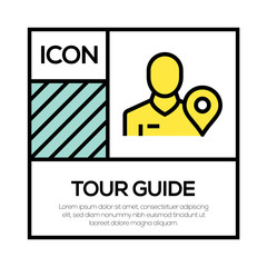 TOUR GUIDE ICON CONCEPT