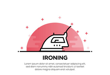 IRONING BOARD ICON CONCEPT