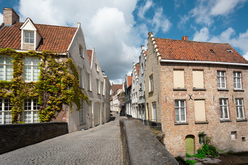 Fototapeta na wymiar Street in the historic center of Bruges, Belgium