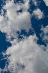 Wonderful white clouds against a blue sky