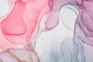 Abstract colorful background, wallpaper. Mixing acrylic paints. Modern art. Marble texture. Alcohol ink colors  translucent