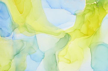  Abstract colorful background, wallpaper. Mixing acrylic paints. Modern art. Marble texture....