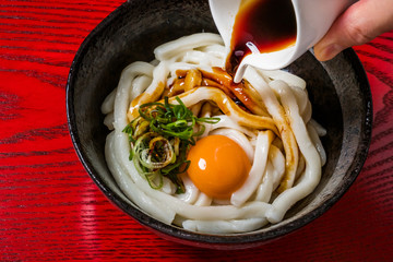 伊勢うどん　(Ise udon)Japanese noodles with thick sauce