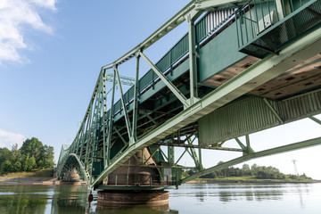 Historical rotary bridge in Liepaja, Latvia.