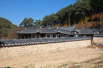 Fototapeta na wymiar Dalgsil Folk Village, South Korea