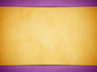 Tan parchment texture. Light Purple Header and Footer