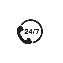 24 7 call center support icon