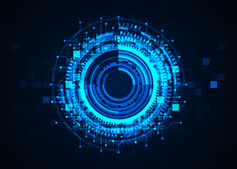 Abstract technology background. Hi-tech communication. Futuristic digital innovation concept