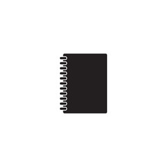 Closed notebook icon image.