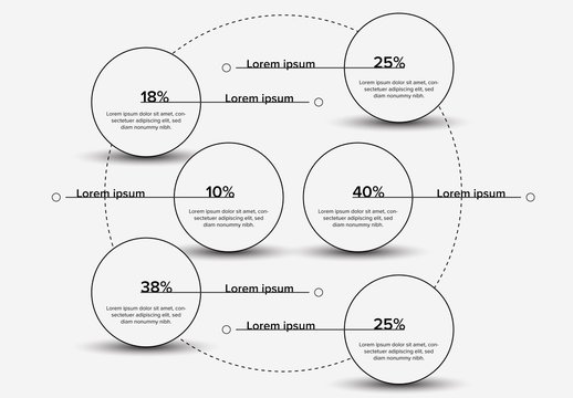 Circle Labels with Soft Background Layout