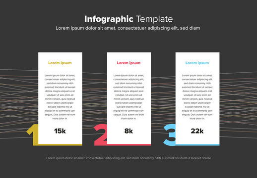 Info Panels with Abstract Background Layout