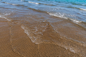 Coast with clear water and waves