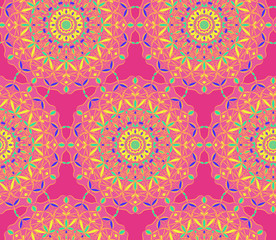 bright seamless pattern in ethnic style