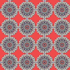 bright seamless pattern in ethnic style