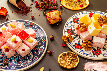 Eastern sweets. Traditional Turkish delight