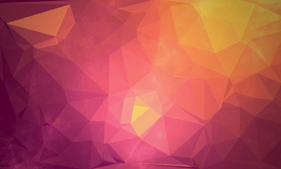Colorful polygon abstract space background