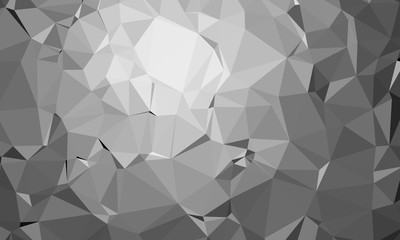 Black and White Polygon Abstract Background