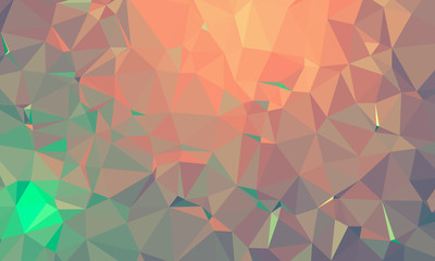 Warm polygon abstract background