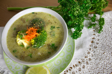 Delicious soups, Homemade, excellent classic gastronomy