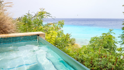    Views around the small Caribbean island of Curacao