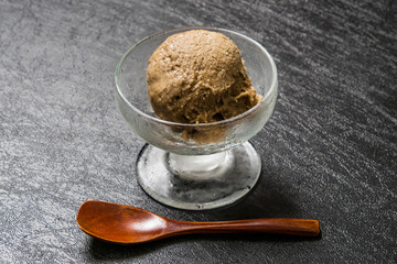 ほうじ茶のアイスクリーム ice cream of roasted green tea