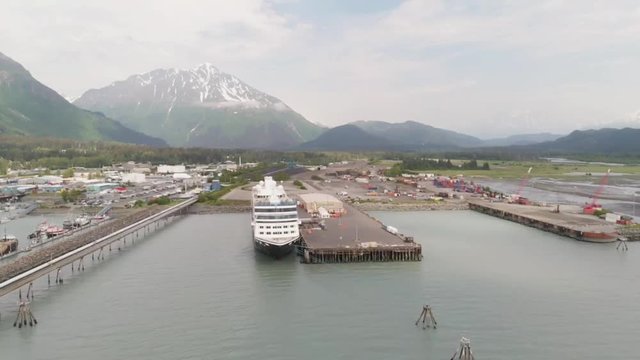 Cruise ship season in Seward, Alaska 
