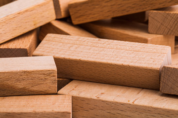 Background of wooden cubes. background image.