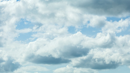 blue sky with clouds. background.