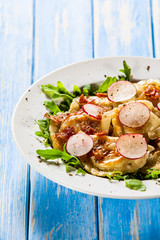 Dumplings - cheese noodles with bacon