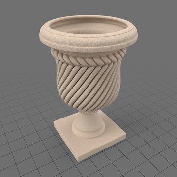Stone garden urn 2