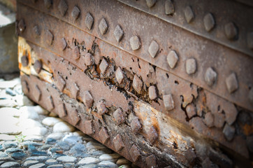 close up of the abstract walls - wallpaper design & bricks