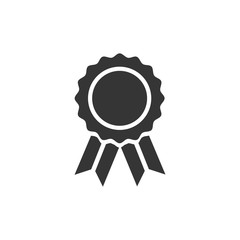Medal icon template black color editable. Medal symbol vector sign isolated on white background. Simple logo vector illustration for graphic and web design.