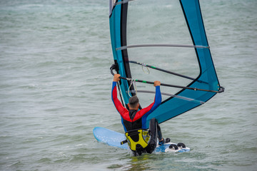 Windsurfing, Fun in the Black sea, Anapa, Krasnodar region , Extreme Sport ocean