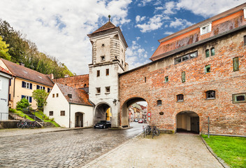 Fototapeta na wymiar Medieval town Landsberg am lech, Germany