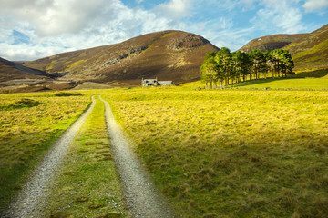 Hiking trail in Cairngorms National Park