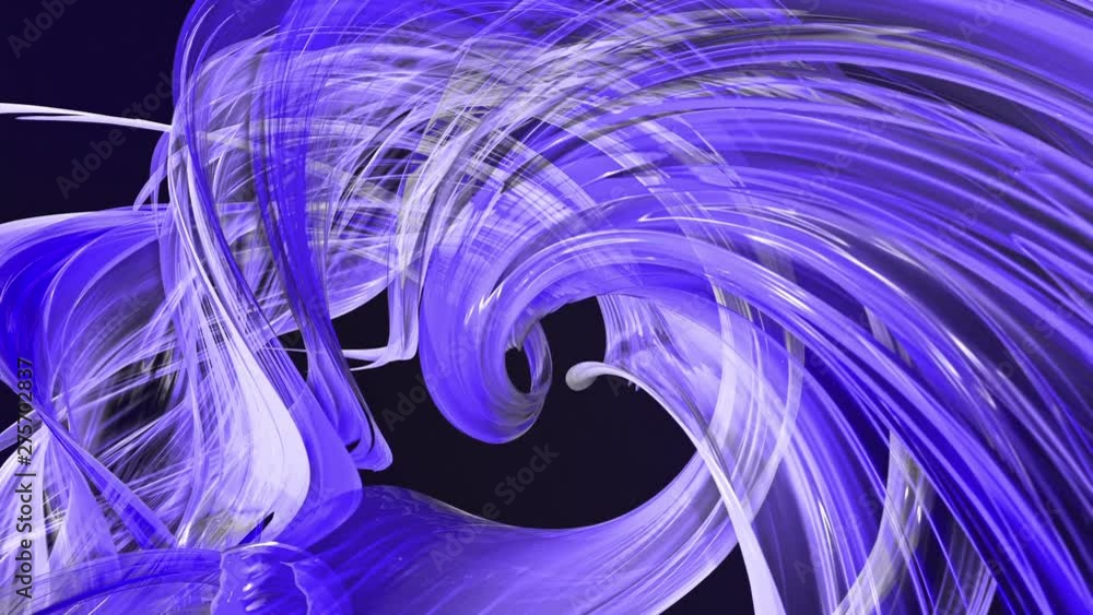 Poster abstract transparent tapes in motion as seamless creative background. colorful stripes twist in a ci