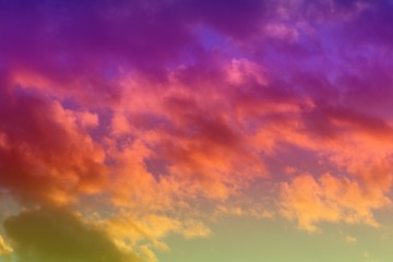 lovely bright sun colored cloudy sky for using in design as background.