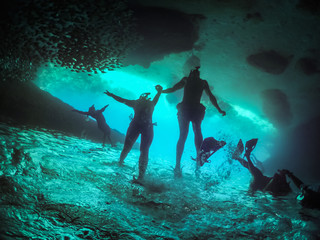 Underwater Views around the Caribbean island of Curacao