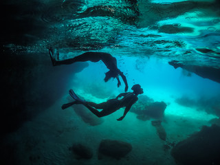Underwater Views around the Caribbean island of Curacao