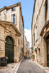 Obraz premium Streets of Montpellier in a summer day