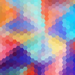 color abstract background. hexagon design. polygonal style. vector illustration