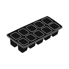 Vector design of freezer and ice icon. Set of freezer and cube vector icon for stock.