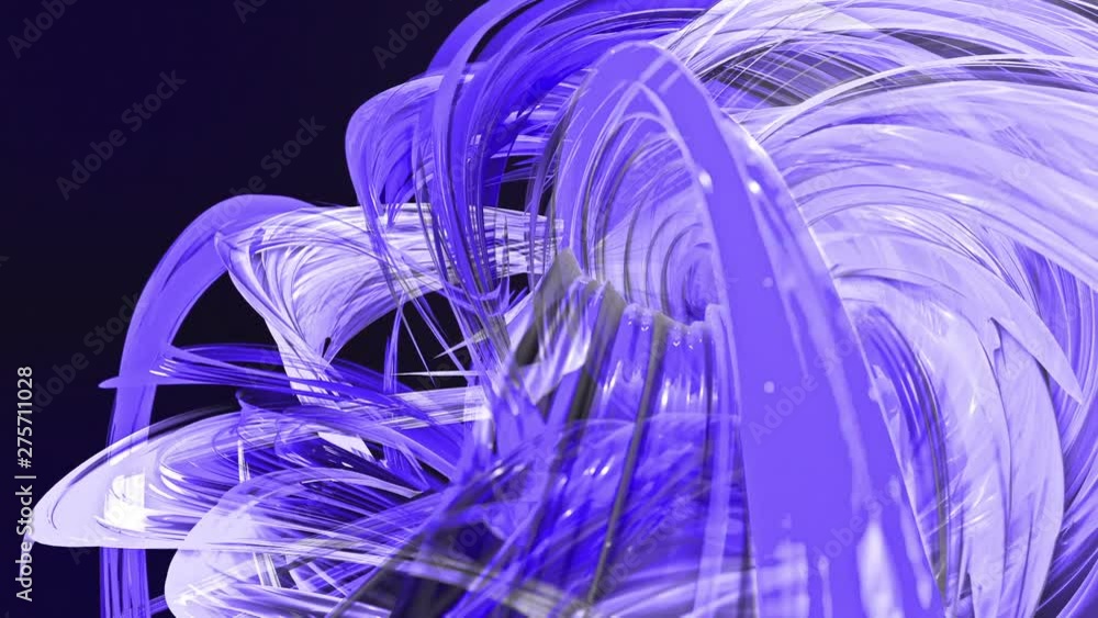 Poster abstract transparent tapes in motion as seamless creative background. colorful stripes twist in a ci