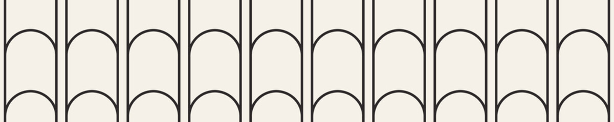 Vector abstract seamless pattern. Geometric classic background. Vintage art deco texture.