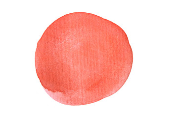 Hand painted ink blob. Hand drawn grunge circle. Graphic design element .