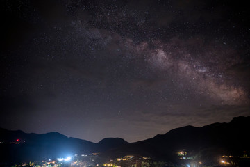 Fototapeta premium Night over the village Lagich