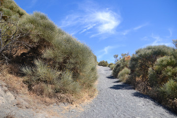 Landscape of Volcano island in Sicily